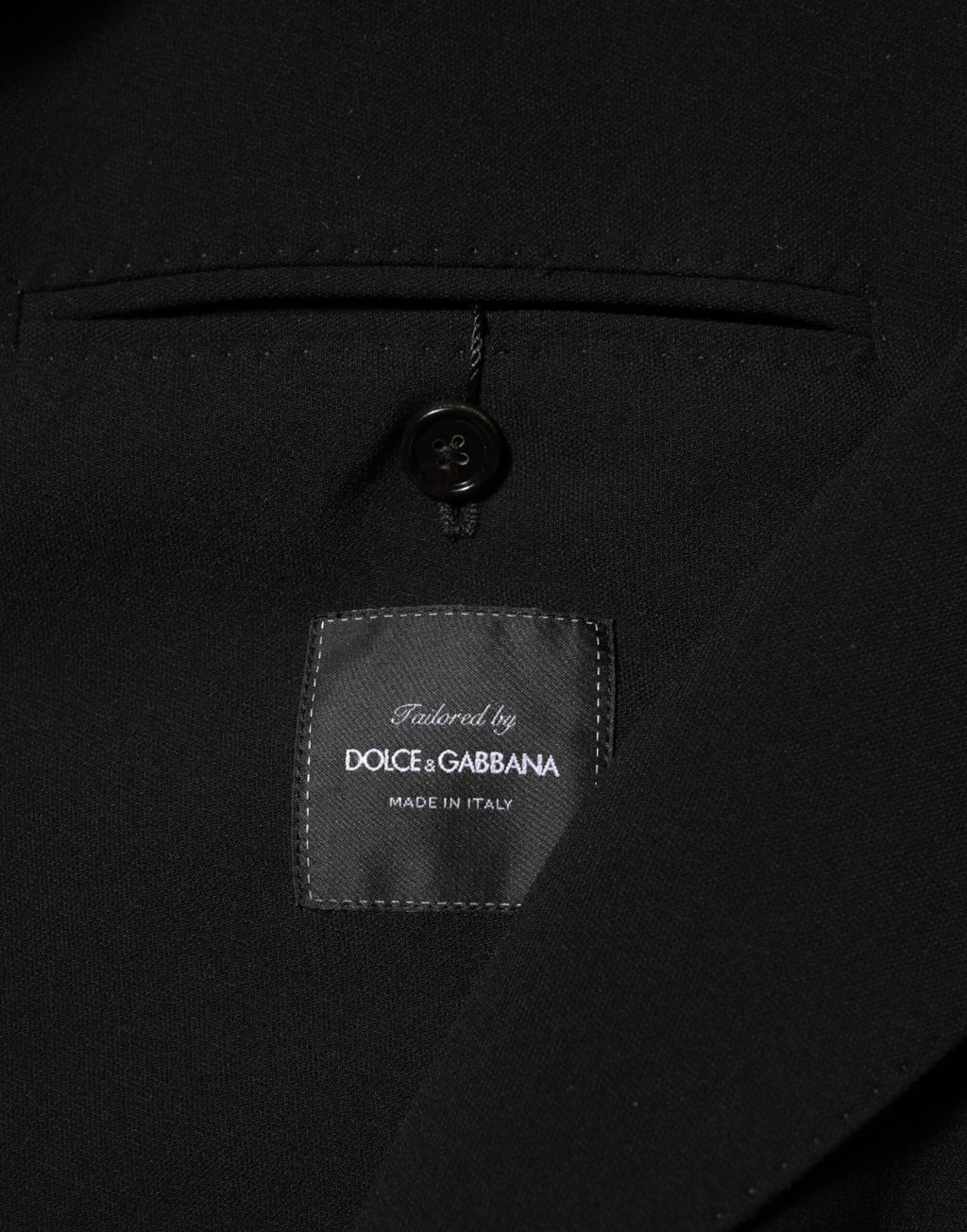 Black Wool Double Breasted Men's Jacket Blazer