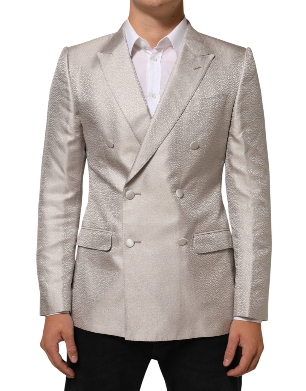 Beige MARTINI Zweireiher-Sakko