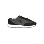 Black Polyester Women Sneaker