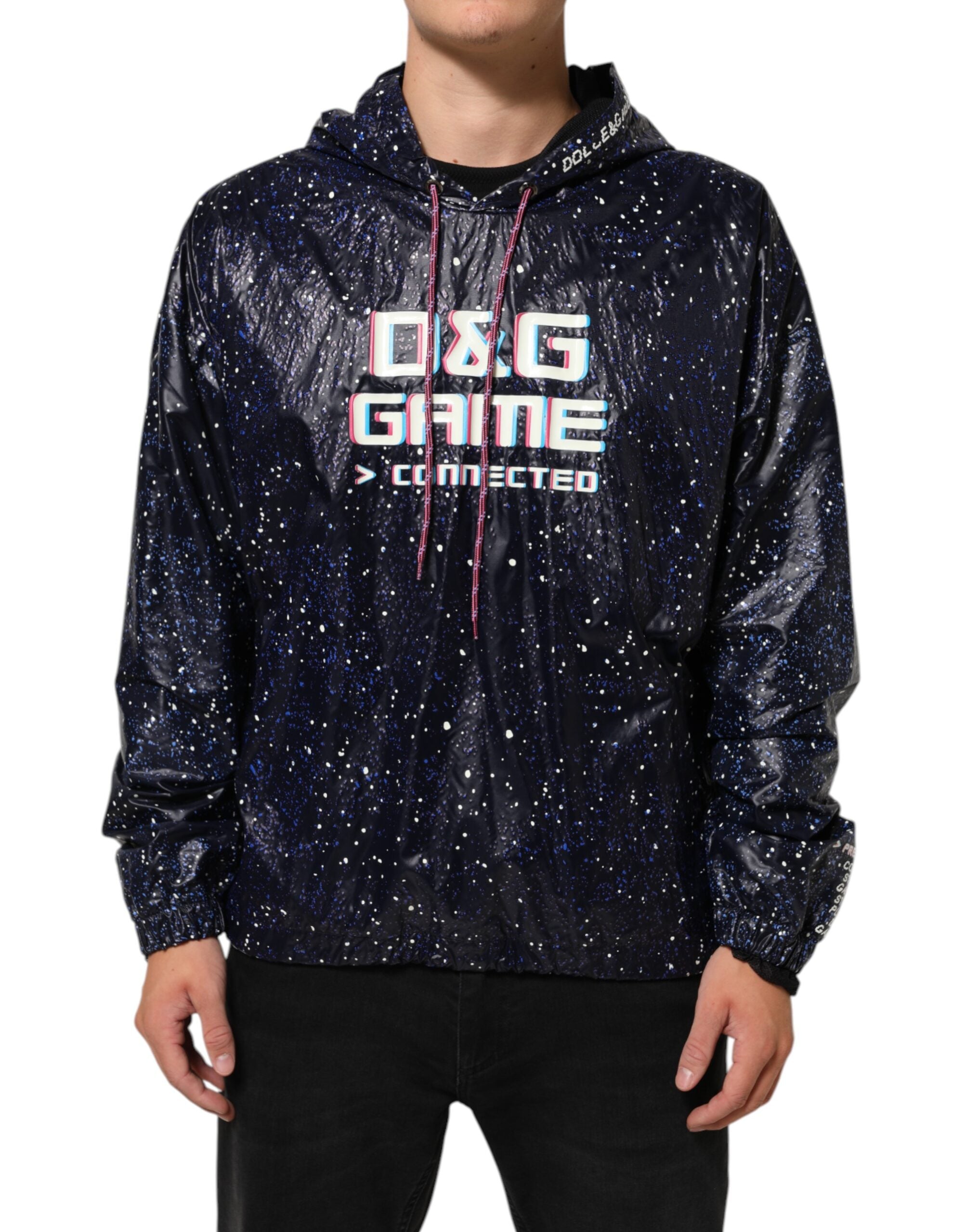 Blauer D&G Game Kapuzenpullover für Herren