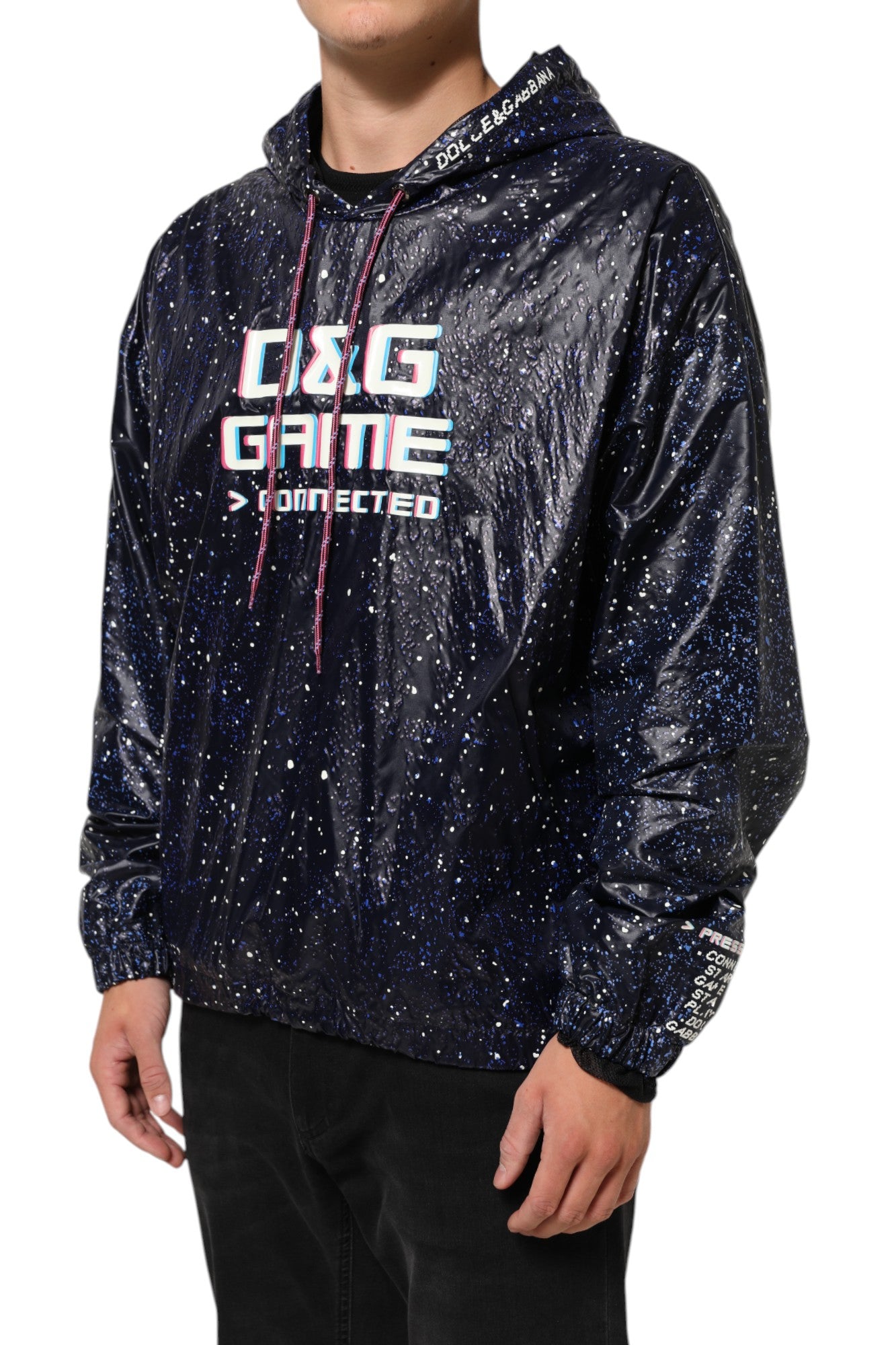 Blauer D&G Game Kapuzenpullover für Herren