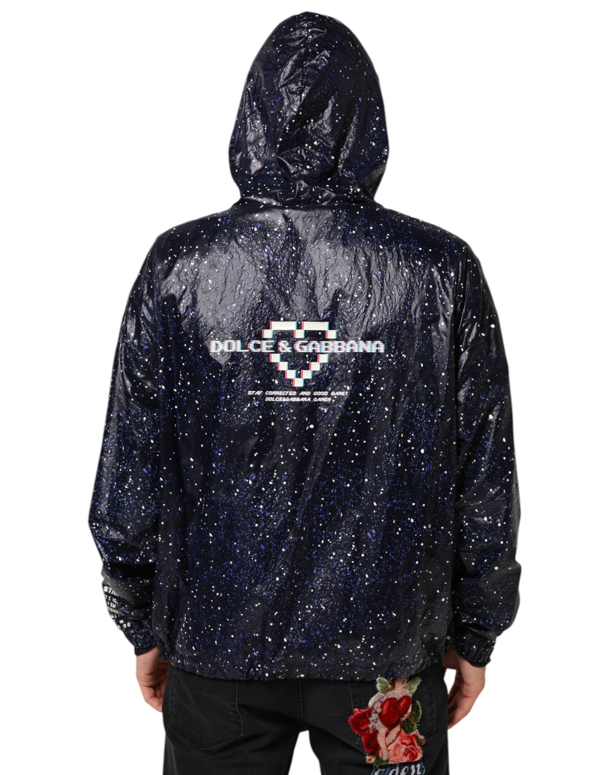 Blauer D&G Game Kapuzenpullover für Herren