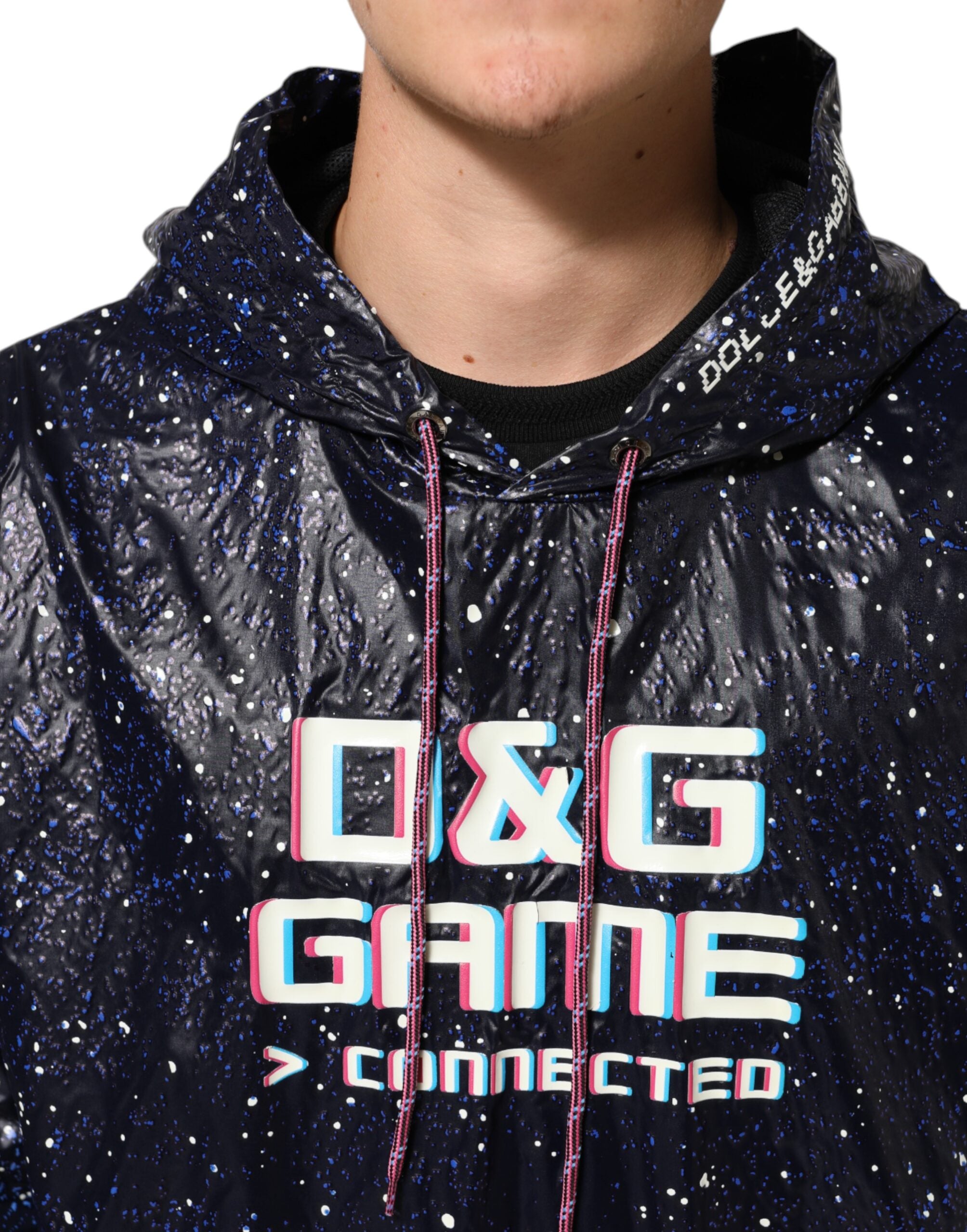 Blauer D&G Game Kapuzenpullover für Herren