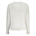 Grauer Baumwollpullover für Damen