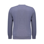 Blue Recycled Cotton Men Sweatshirt
