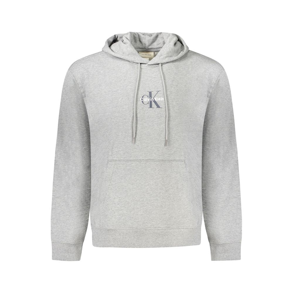"Grigio Cotton Herren-Sweatshirt mit Kapuze"