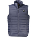 Blu Polyester Men's Jacket