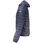 Blu Polyester Men Jacket
