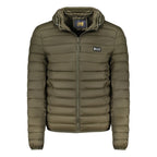 Grüne Polyester Herrenjacke