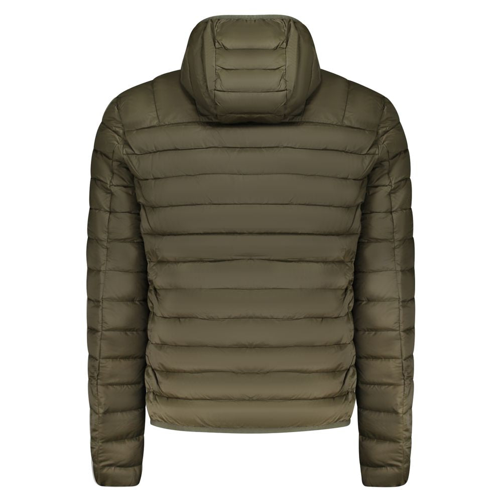 Grüne Polyester Herrenjacke