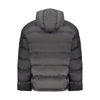 Schwarze Polyamid-Herrenjacke