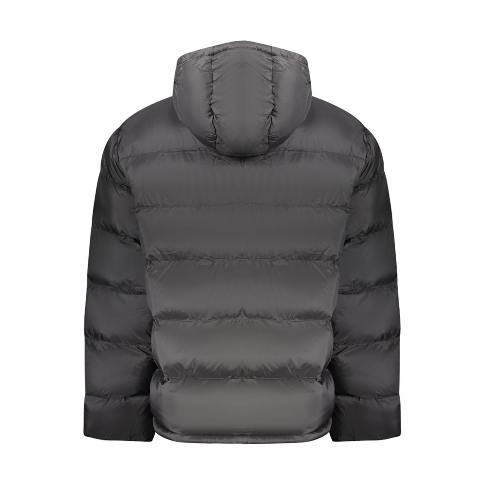 Schwarze Polyamid-Herrenjacke