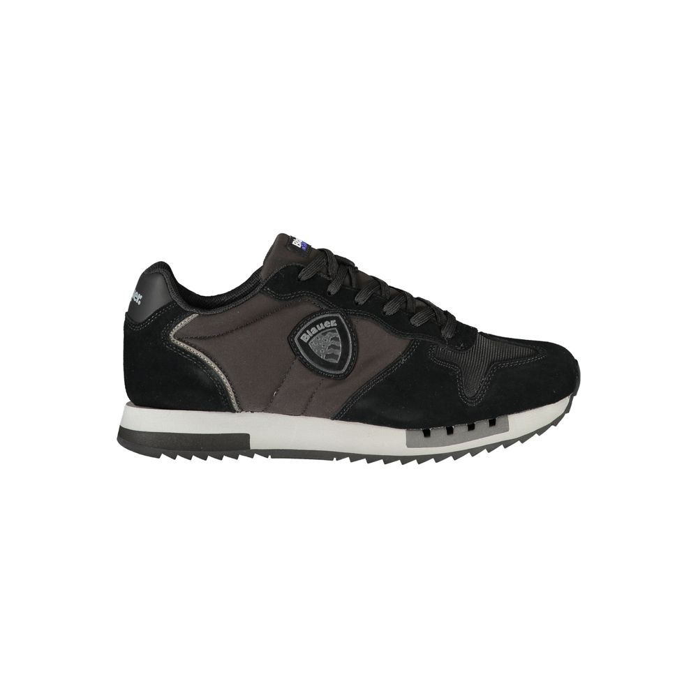 Schwarzer Herren-Sneaker aus Polyurethan