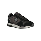 Schwarzer Herren-Sneaker aus Polyurethan