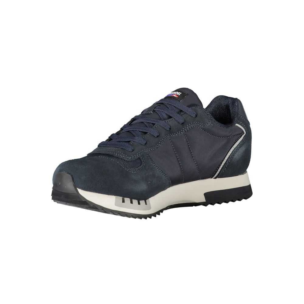 Blue Polyurethane Men's Sneaker
