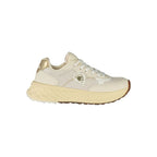 Beige Leder Damen-Sneaker