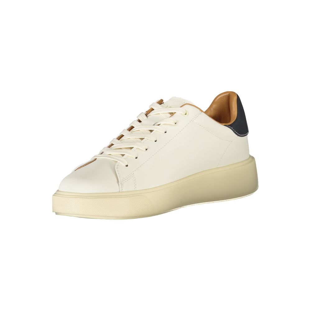Weiße Herren-Sneaker aus Polyester