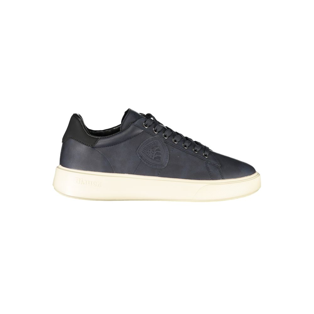 Herren-Sneaker aus blauem Polyurethan