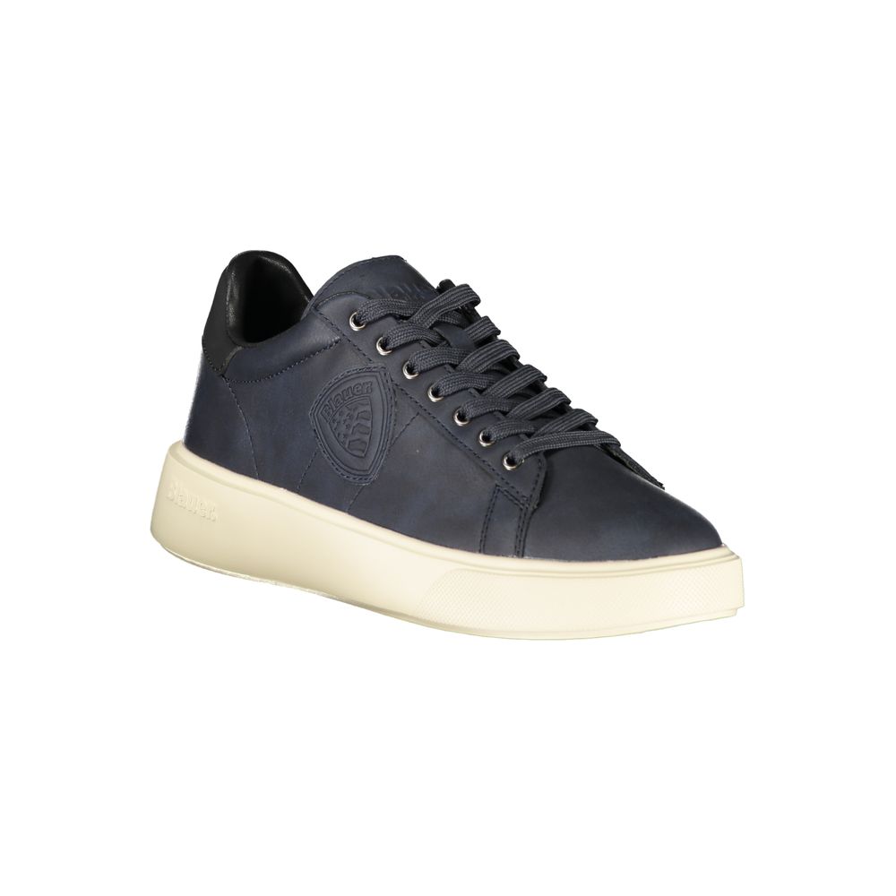 Herren-Sneaker aus blauem Polyurethan