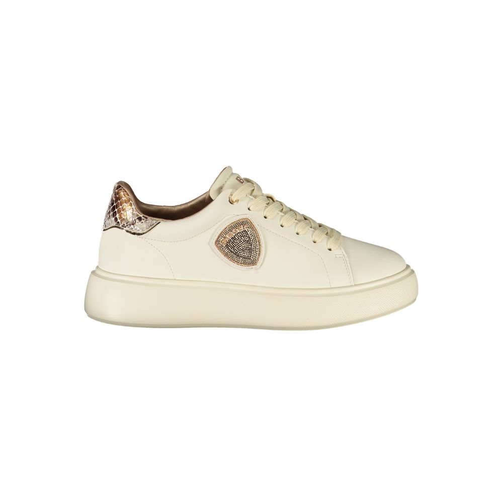 Beige Polyurethane Women's Sneaker