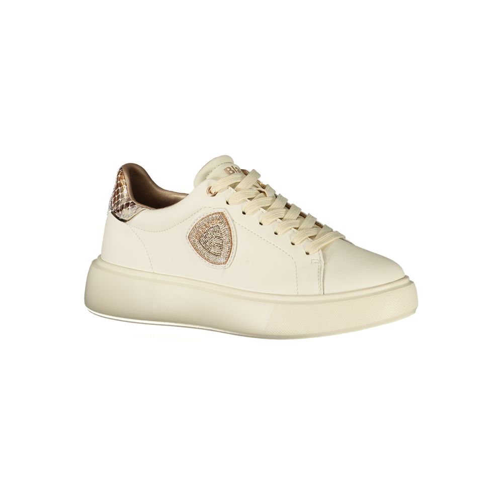 Beige Polyurethane Women's Sneaker