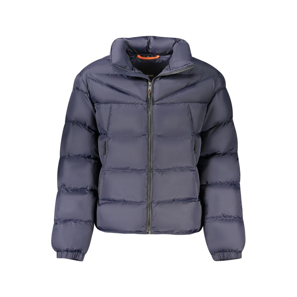 Blaue Polyamid-Herrenjacke