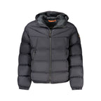 Schwarze Polyamid-Herrenjacke