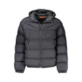 Schwarze Polyamid-Herrenjacke