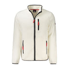 White Polyester Men Sweatshirt