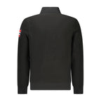 Black Polyester Men's Sweatshirt