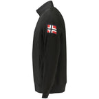 Black Polyester Men's Sweatshirt