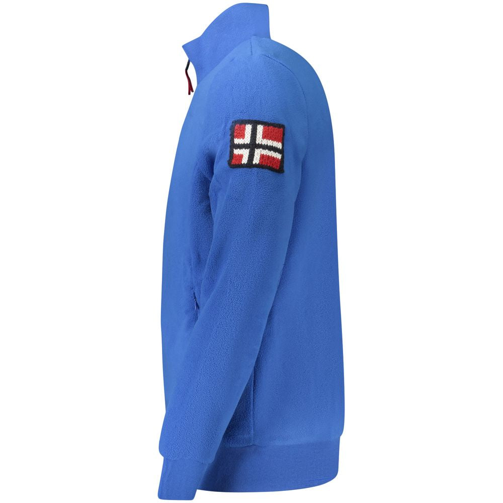 Blaues Polyester-Herren-Sweatshirt