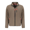 Marrone Polyester Men Sweatshirt