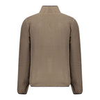Marrone Polyester Men Sweatshirt