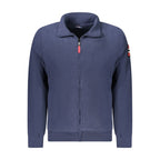 Blu Polyester Mens Sweatshirt