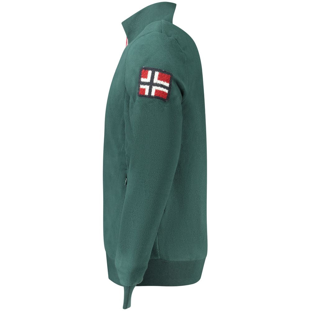 Grünes Polyester Herren Sweatshirt
