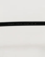 Matte Black Steel Frame Gray Lens Sunglasses