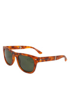 DG6089 Havana Full Rim Round Lenses Foldable Sunglasses