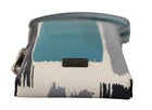 Blaues Leder Umhängetasche Halsgurt Kartenfach Handytasche