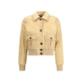 Beige Goatskin Clothing