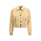 Beige Goatskin Clothing