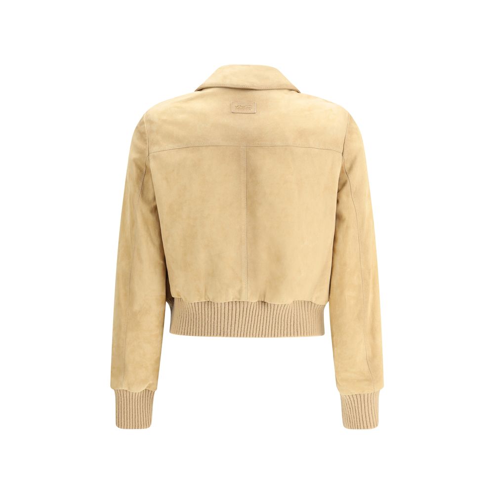 Beige Goatskin Clothing