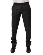 Hose aus schwarzer Wolle für Herren