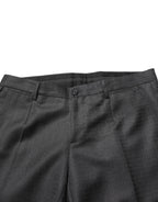 Hose aus schwarzer Wolle für Herren