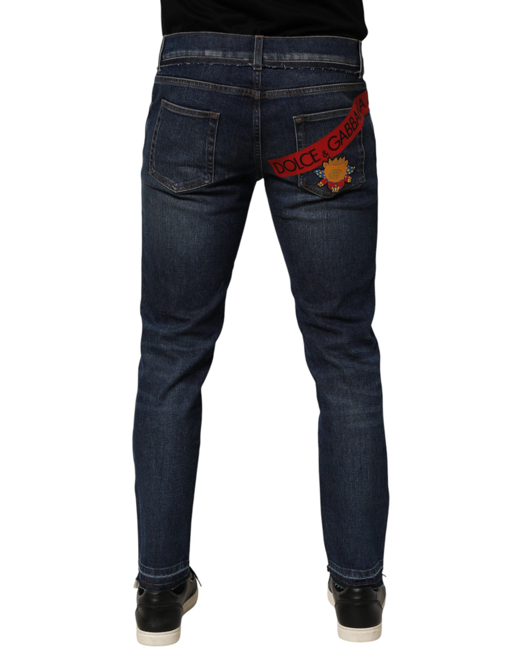 Blaue Skinny Jeans für Herren aus Baumwollstretch