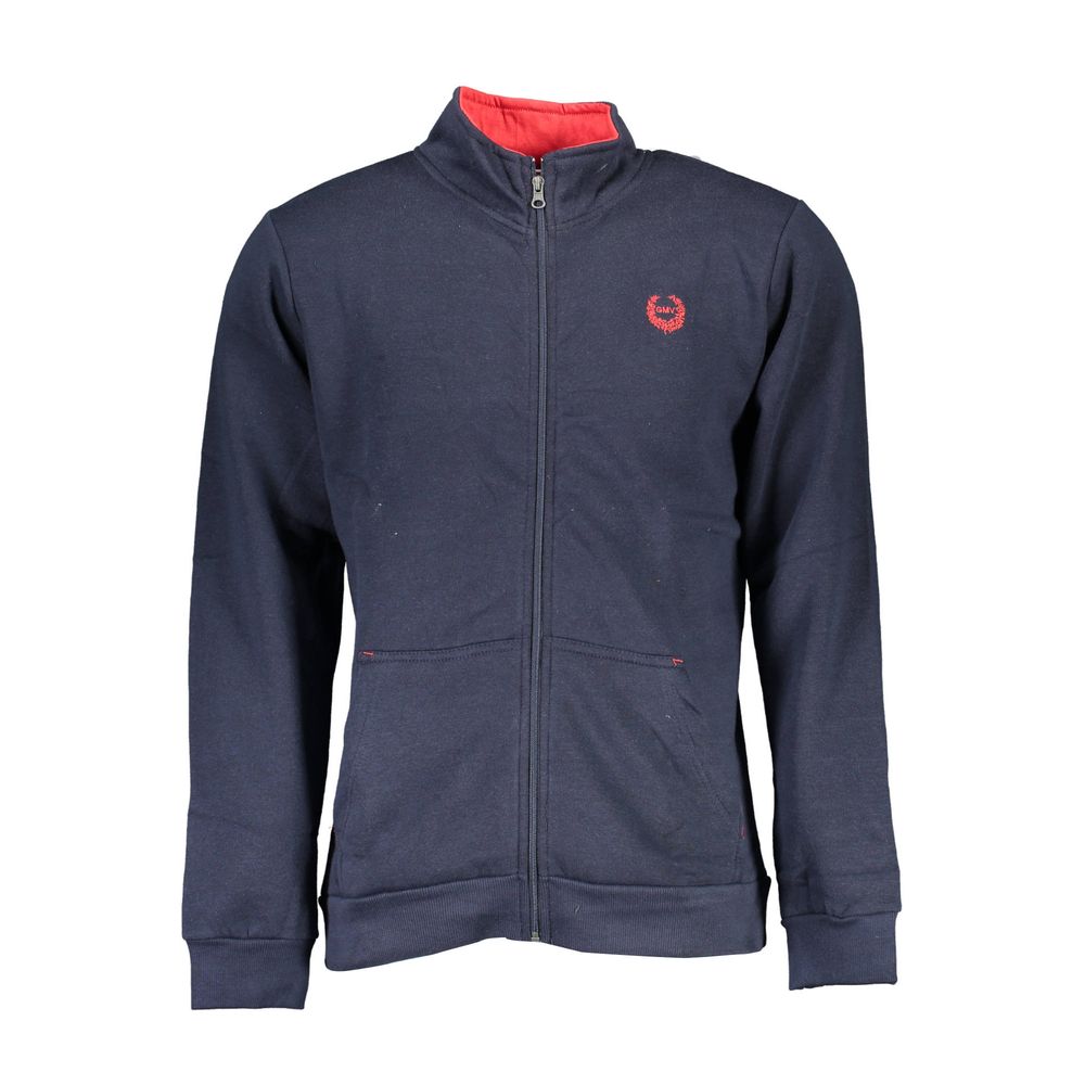 Blue Polyester Men's Sweatshirt
