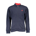 Blue Polyester Men's Sweatshirt