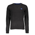 Black Cotton Men's Sweater