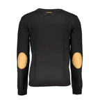 Black Cotton Men's Sweater