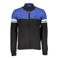 Herren-Cardigan aus schwarzer Baumwolle